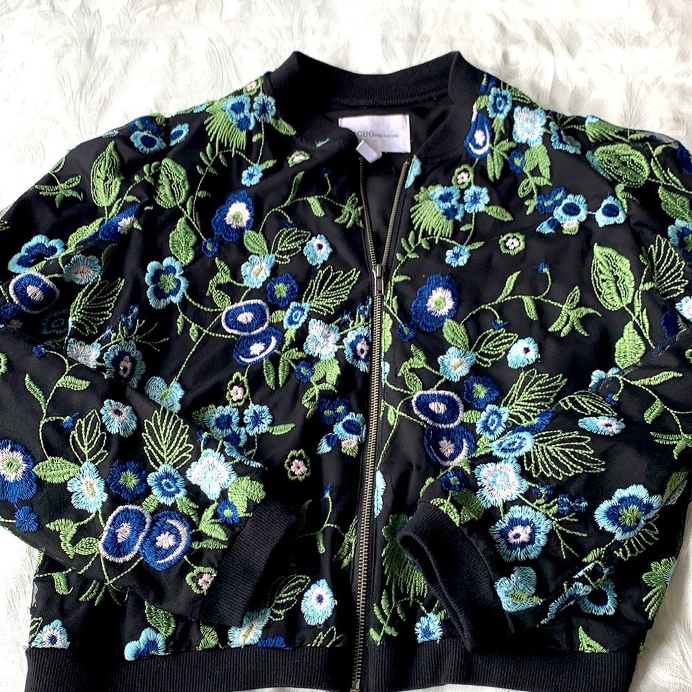 BCBGeneration embroidered jacket. Super cute!